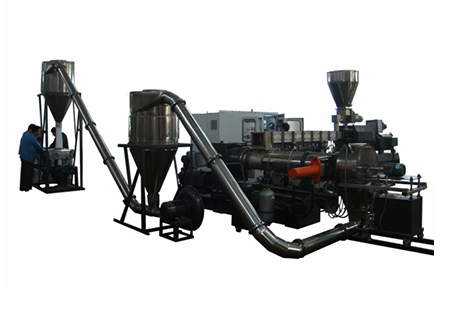 TDS75-180 two stage air-cooling pelletizing line